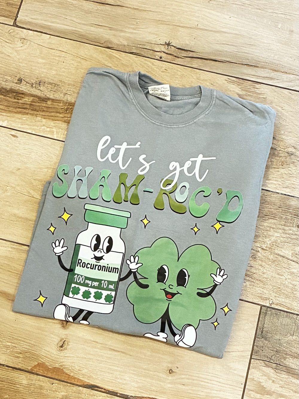 Comfort Colors Let's Get Sham-Rock'd Tee - Gray